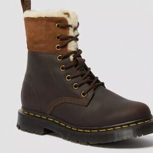 Dr. Martens Women's 1460 Kolbert WINTERGRIP FAUX FUR Lined Boots Size US8